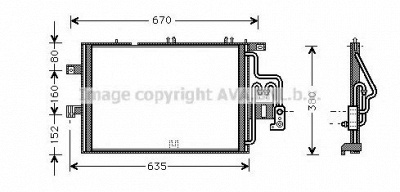 AVA QUALITY COOLING ola5309 -  Конденсатор, кондиционер